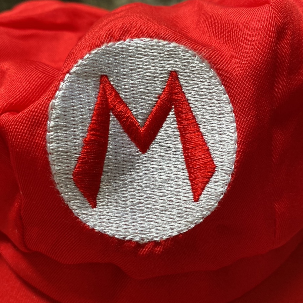 Mario Bros. Mario Red M Hat/ Mario Costume View 2